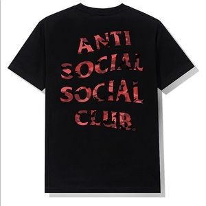 anti social social club wildlife black tee
